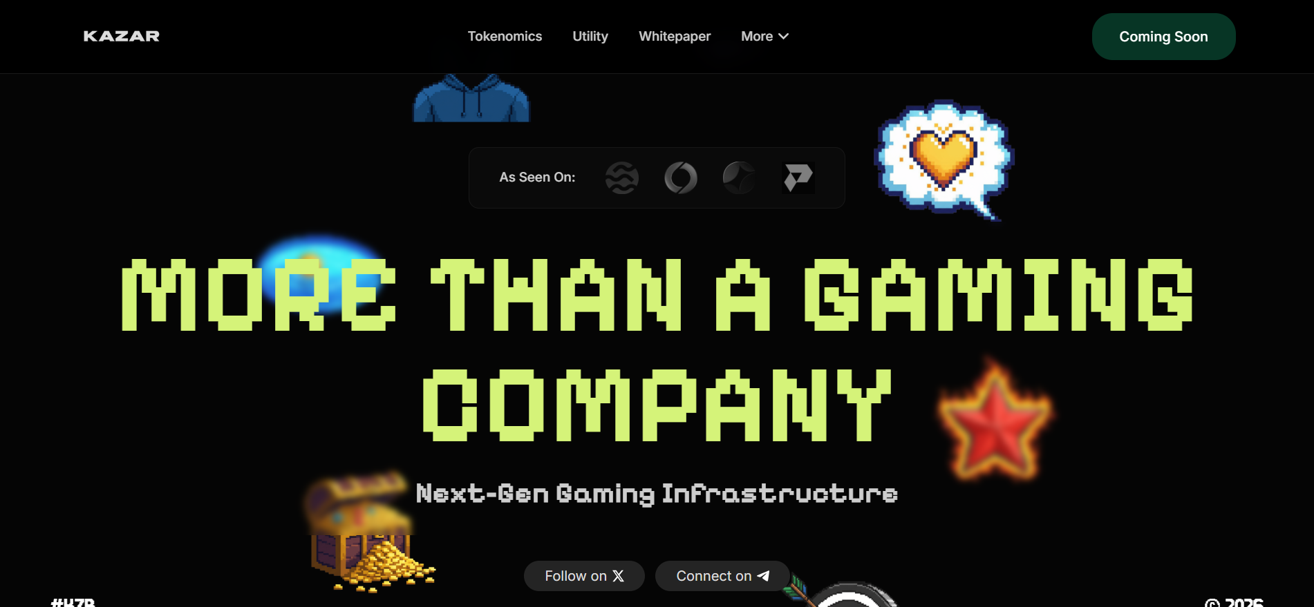 Kazar Games interconnected Web3 gameverse built on Somnia Network with next-gen gaming infrastructure and $KZR token IDO on Finceptor.