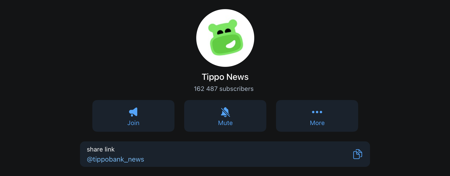 Der Telegram-Kanal von Tippo News verzeichnet mehr als 160.000 Abonnenten für die Marketing-Kampagne für Kryptokarten.