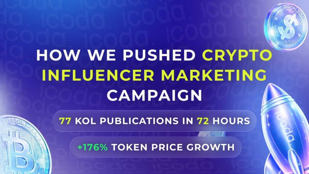 Crypto influencer marketing case study: 77 KOL publications in 72 hours drove +176% token price growth