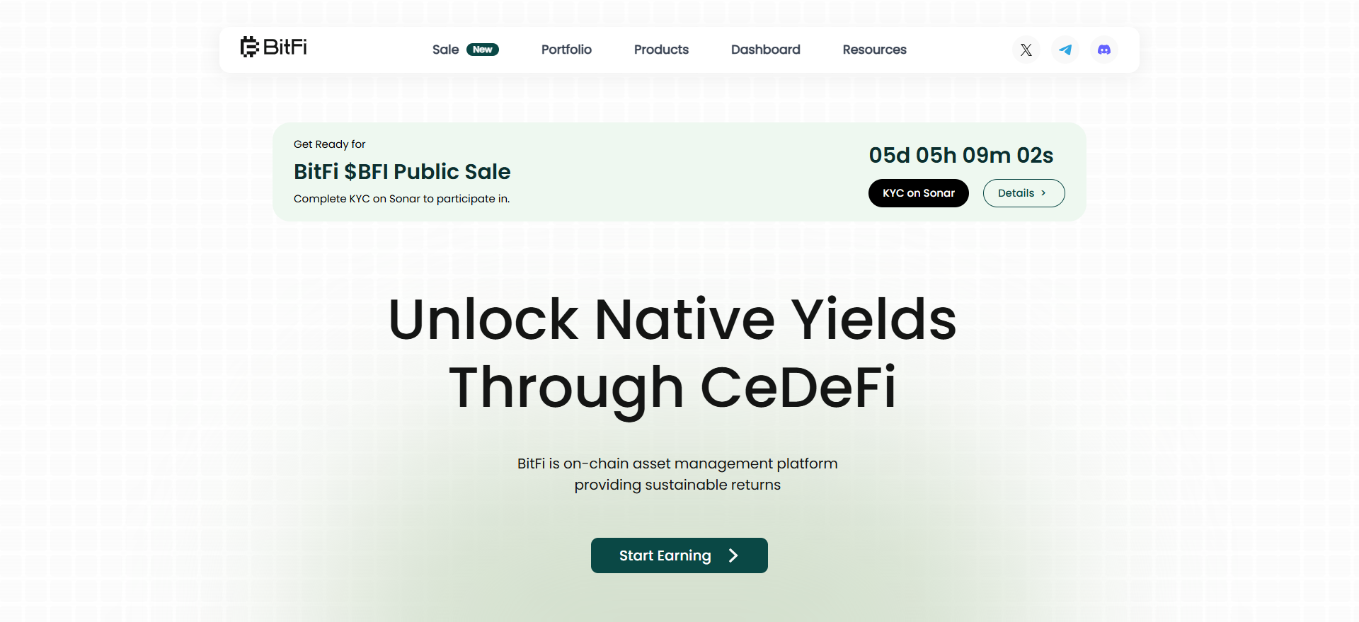 البيع العام لـ BitFi $BFI — افتح عوائد البيتكوين الأصلية من خلال CeDeFi، ضمن أفضل عمليات البيع المسبق للعملات المشفرة في يونيو.
