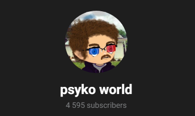Telegram profile page for psyko world, a crypto call channel with 4,595 subscribers.