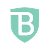 BrandShield logo: white letter B on a mint-green shield.
