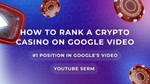 ICODA case study cover — How to Rank a Crypto Casino on Google Video, #1 Position, YouTube SERM
