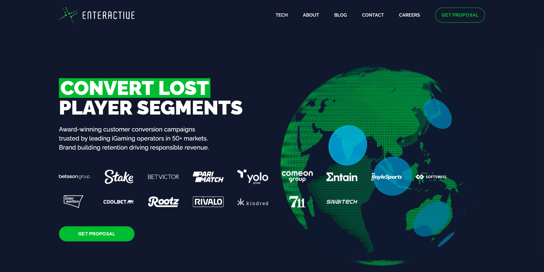 Enteractive iGaming player reactivation and CRM agency.