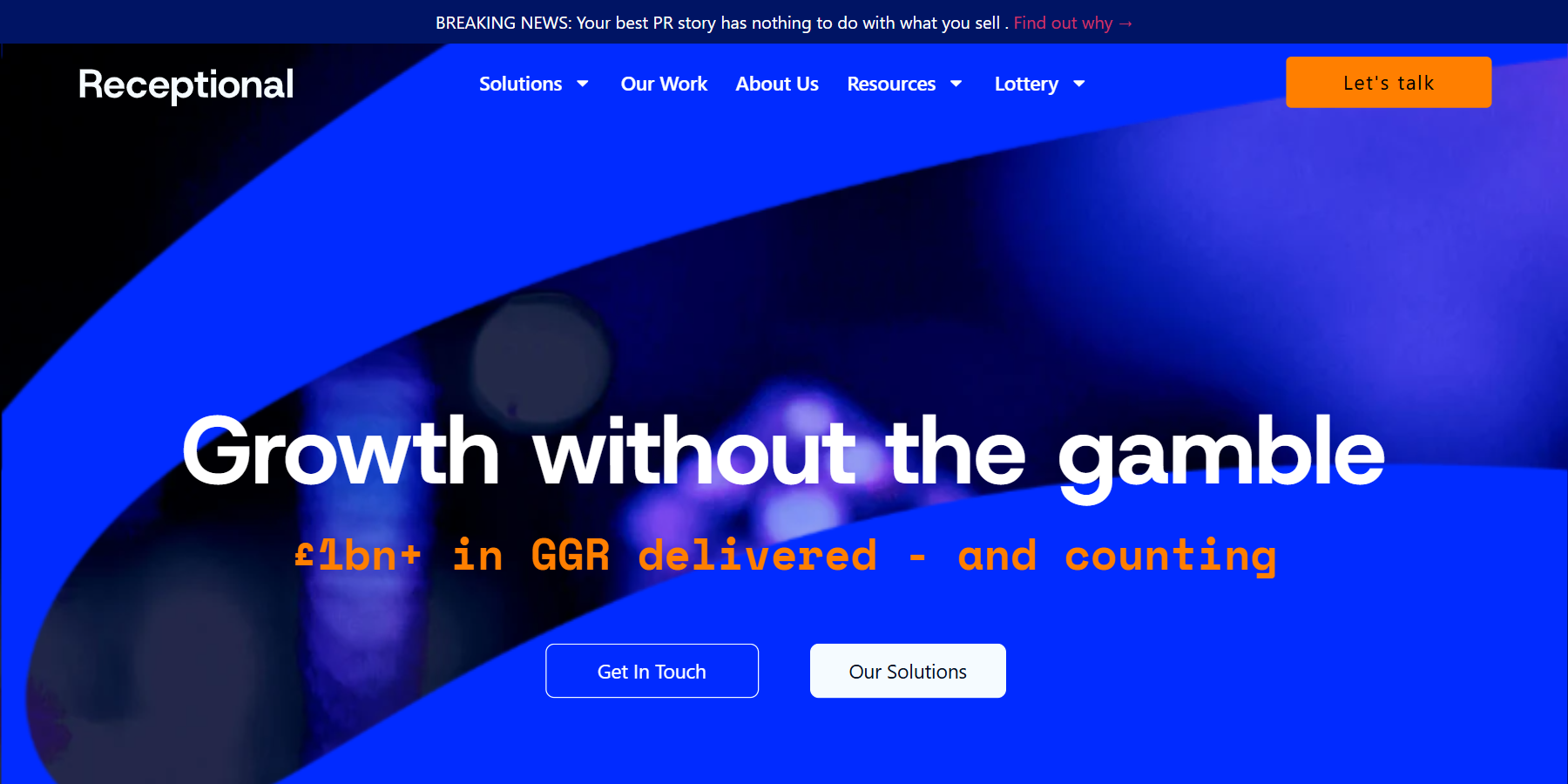 Receptional iGaming search and digital PR agency.