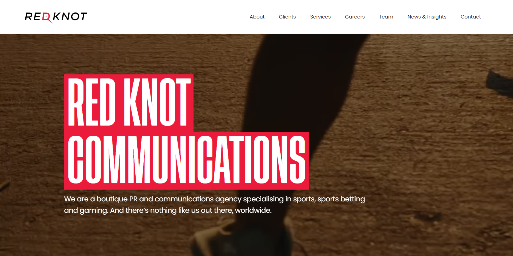 Red Knot Communications sports betting PR agency.