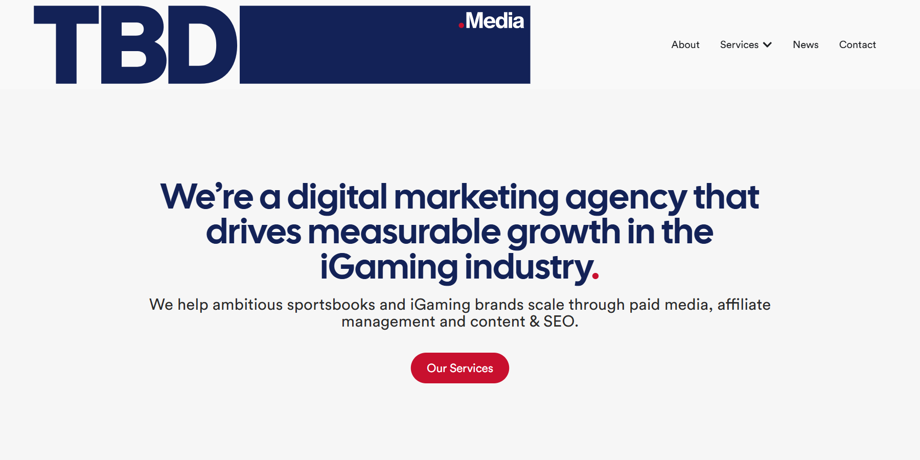 TBD.Media iGaming paid media and affiliate agency.